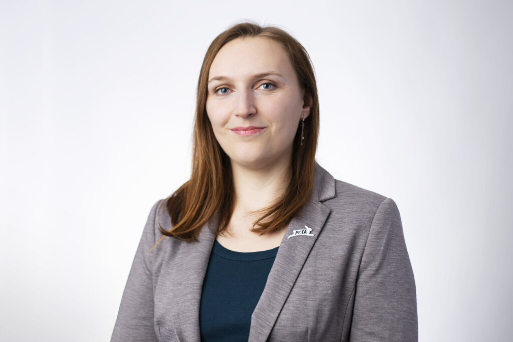 PETA Mitarbeiterin