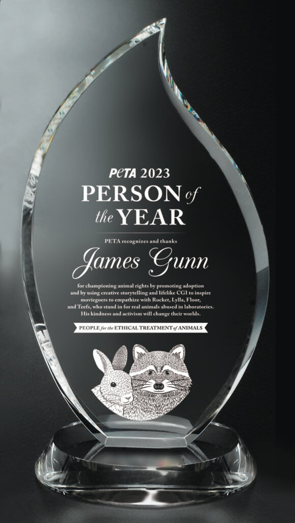 Gläserne Auszeichnung "Person of the Year" für James Gunn