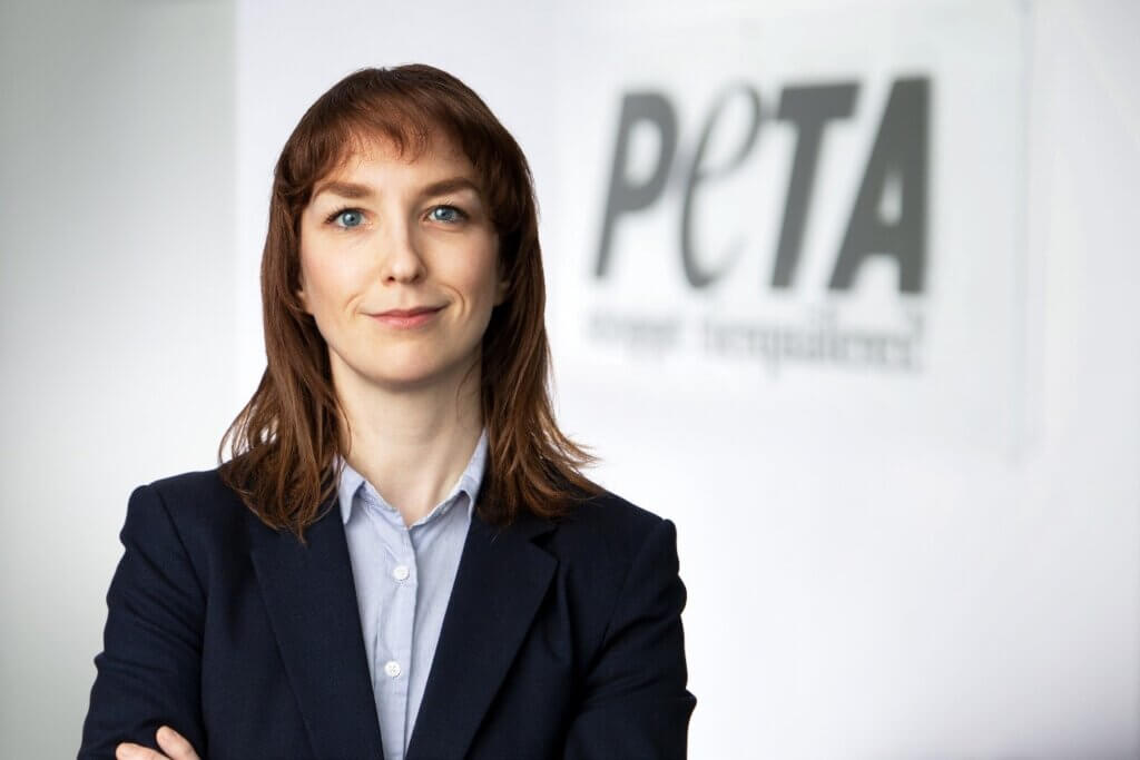 PETA Mitarbeiterin