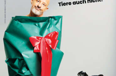 Detlef Stevens für PETA: Tiere sind keine Weihnachtsgeschenke