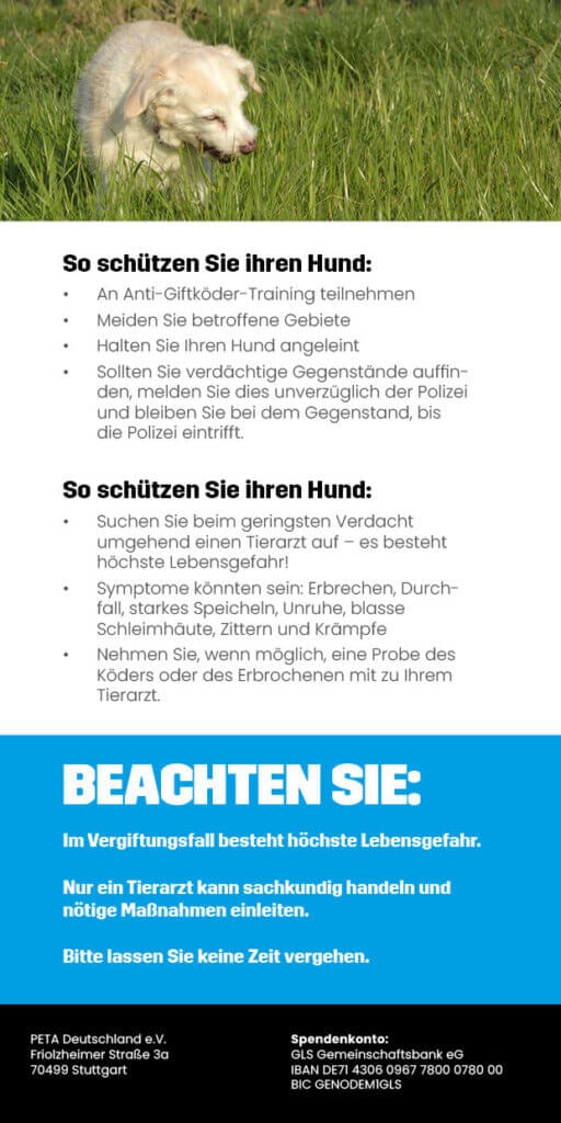 Giftköder Flyer