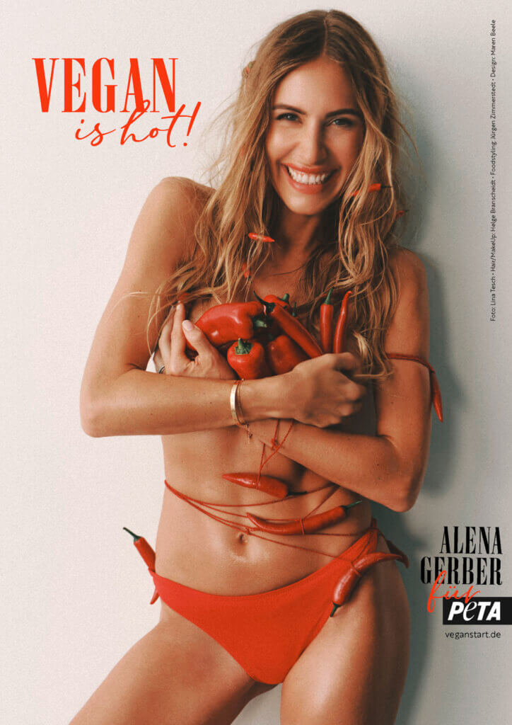 Alena Gerber mit Chilis von vorn